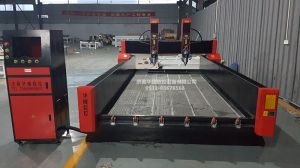 成都蒲江县HW-1825双头重型浮雕石材雕刻机